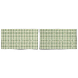 Paaskonijn Kip Groen geruite Patroon Kussensloop