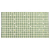 Paaskonijn Kip Groen geruite Patroon Kussensloop (Voorkant-Rechts)