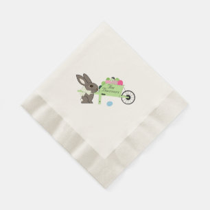 Paaskonijn met kruiperij van eierpapier servetten