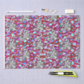 Paaskonijn met rode eieren tissuepapier (Craft)