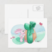 Paaskonijn - Voor jou! Feestdagenkaart (Voorkant / Achterkant)