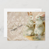  paaskonijnen briefkaart (Voorkant / Achterkant)