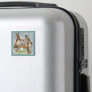  paaskonijnen dragen eieren in mandje, ZSSG Magneet