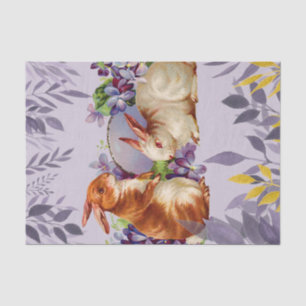 Paaskonijnen in een Paarse Wonderland Tissuepapier