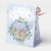 Paaskonijnen Silver Favor Box Bedankdoosjes (Achterkant)