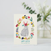Paaskonijnenbloem Briefkaart (Staand voorkant)