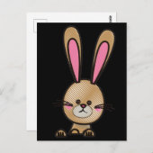 Paaskonijnenbriefkaart. Briefkaart (Voorkant / Achterkant)