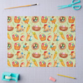 paaskonijntjes aan het werk tissuepapier (Craft)