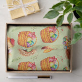 paaskonijntjes aan het werk tissuepapier (Geschenk)