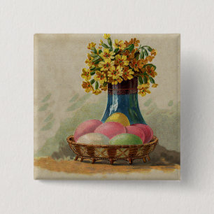 Paaskorenvloeren Antiek Vierkante Button 5,1 Cm