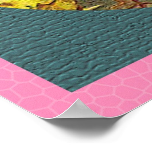 Paaskraan en getextureerd Poster voor  kippen (Hoek)