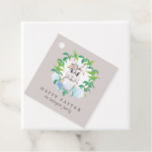 Paaskrans gepersonaliseerd bedankjes labels (In situ)