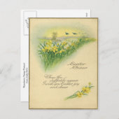 paaskreet feestdagenkaart (Voorkant / Achterkant)