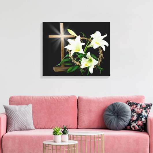 Paaskroon Canvas Afdruk (Insitu (Woonkamer))