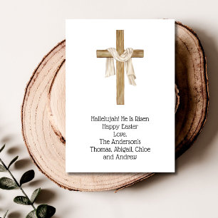 Paaskruis Doek Religieus Christelijk Feestdagenkaart