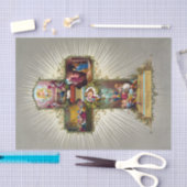 paaskruis feestdag goud tissuepapier (Craft)