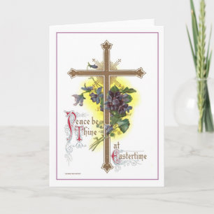  paaskruis feestdagen kaart