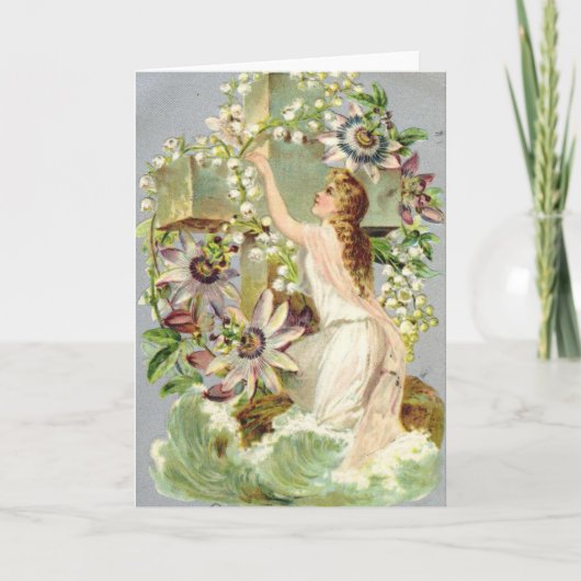  paaskruis feestdagen kaart (Voorkant)