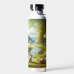 Paaskruis met konijntje & eieren waterfles