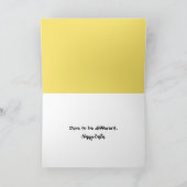 Paaskuiken met gele kuikens kaart (Binnen)