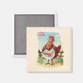 Paaskuikens Boerderij Kute Antiek Eggs Magneet (Voorkant / Achterkant)