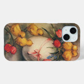  Paaskuikens, Ei met rode tulpenbloemen Case-Mate iPhone Case (Achterkant (horizontaal))