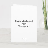Paaskuikens Feestdagen Kaart (Achterkant)