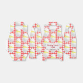 Paaskuikens in eieren op gingham bedankdoosjes (Uitgevouwen)