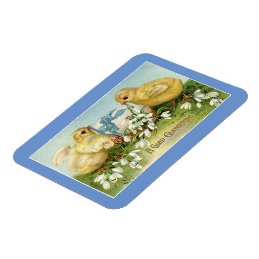 Paaskuikens met eiernet magneet (Linkerzijde)