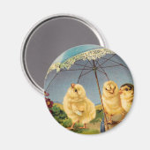  paaskuikens onder parasol magneet (Voorkant / Achterkant)