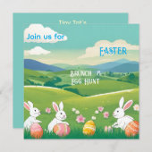 Paasland - Brunch&Egg Hunt Kaart (Voorkant / Achterkant)