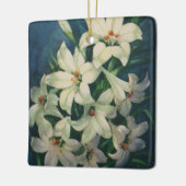 Paasleliebloemen, paaslelies keramisch ornament (Links)