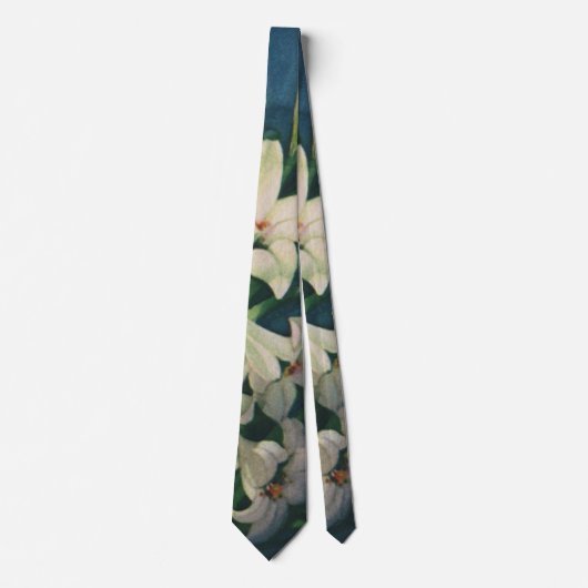 Paasleliebloemen, paaslelies stropdas (Voorkant)