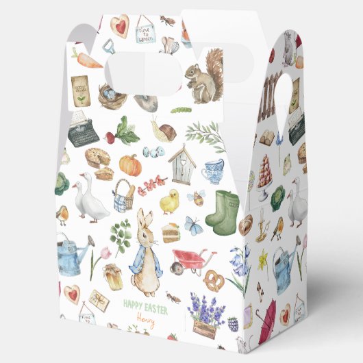 Paaslente Peter de Konijn Favor Box Bedankdoosjes (Geopend)