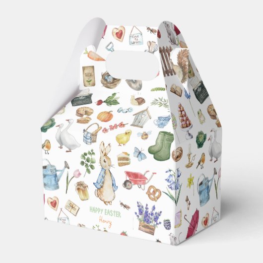 Paaslente Peter de Konijn Favor Box Bedankdoosjes (Voorkant Zijde)