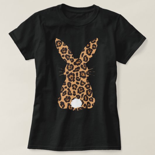 Paasleopard Bunny Rabbit Palm Sunday Girls Wome T-shirt (Design voorkant)