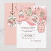 Paasliefde te feestdagenkaart (Voorkant / Achterkant)