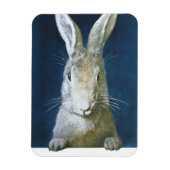 paasmaaltijd, staartje, witte konijn magneet (Verticaal)