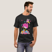 Paasmakerij Flamingo Bunny Eggs Flower Spring Mann T-shirt (Voorkant volledig)