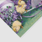  paasmakerij Girl Egg Chick Carriage Tissuepapier (Detail)