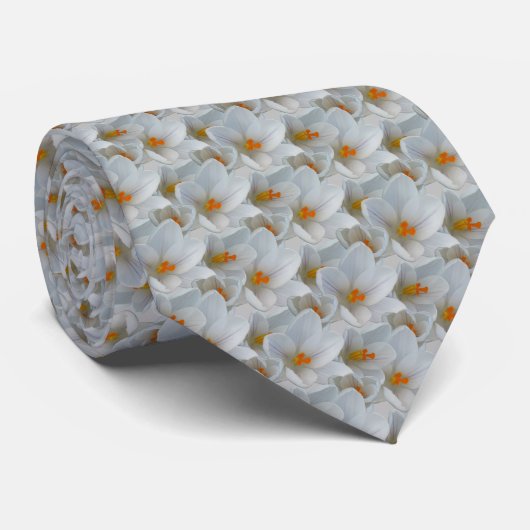 Paasmakerij Stropdas Crocus Flowers Necktie Easter (Opgerold)