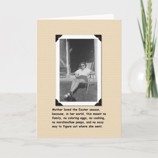 Paasmam Feestdagen Kaart (Voorkant)