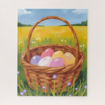 Paasmand Egg Hunt Pastel Waterverf