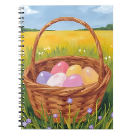 Paasmand Eierzoektocht Pastel Waterverf Notitieboek