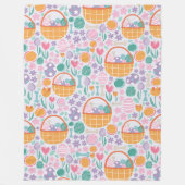 Paasmand feestpatroon fleece deken (Voorkant)