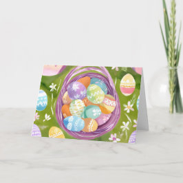Paasmand | Lente Pastel Waterverf Feestdagen Kaart
