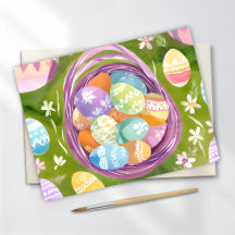 Paasmand | Lente Pastel Waterverf