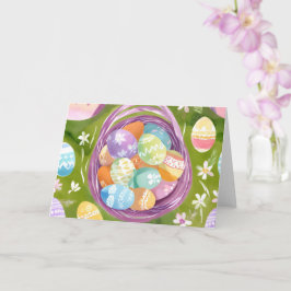 Paasmand | Lente Pastel Waterverf Kaart
