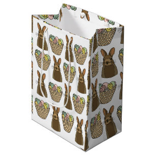 Paasmand met paaseieren Paasbloem Happy Easter Medium Cadeauzakje