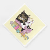 Paasmand Tabby Kitten Servet (Hoek)